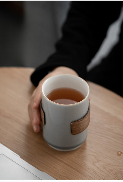 Gohobi Japanese Style Ice Grey and Green Tea Cup 001