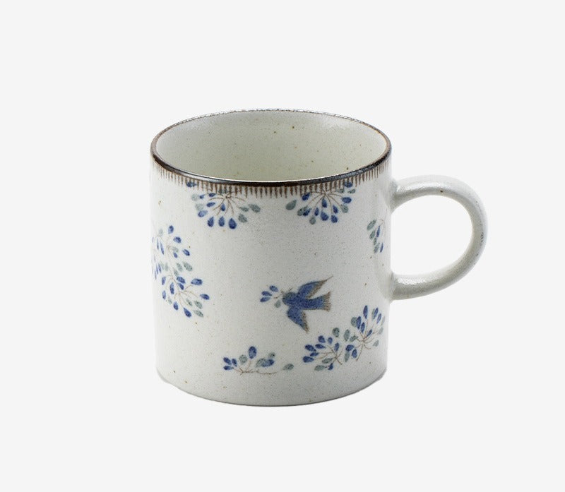 Gohobi Japanese Mino-Fired Squirrel Swallow Ceramic Cups and mugs [Made In Japan]