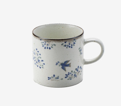 Gohobi Japanese Mino-Fired Squirrel Swallow Ceramic Cups and mugs [Made In Japan]
