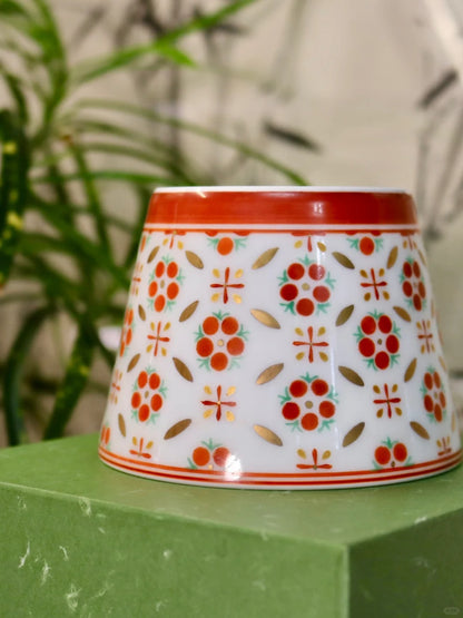 [清和堂 x Gohobi Gallery] Hand-painted Golden Red Lotus Tea Cup Coffee Cup