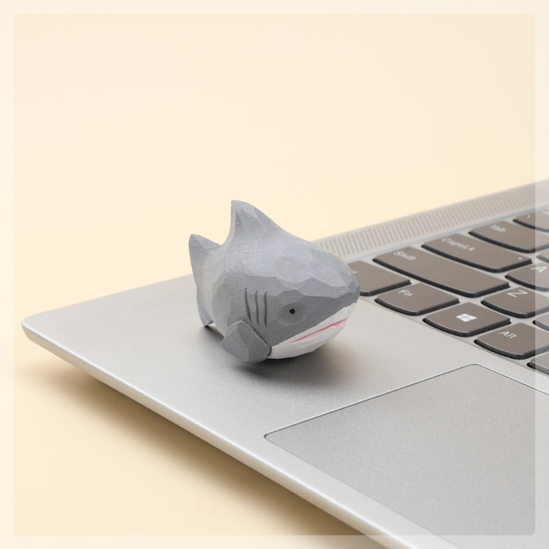 Gohobi Handcrafted Wooden Shark Ornament