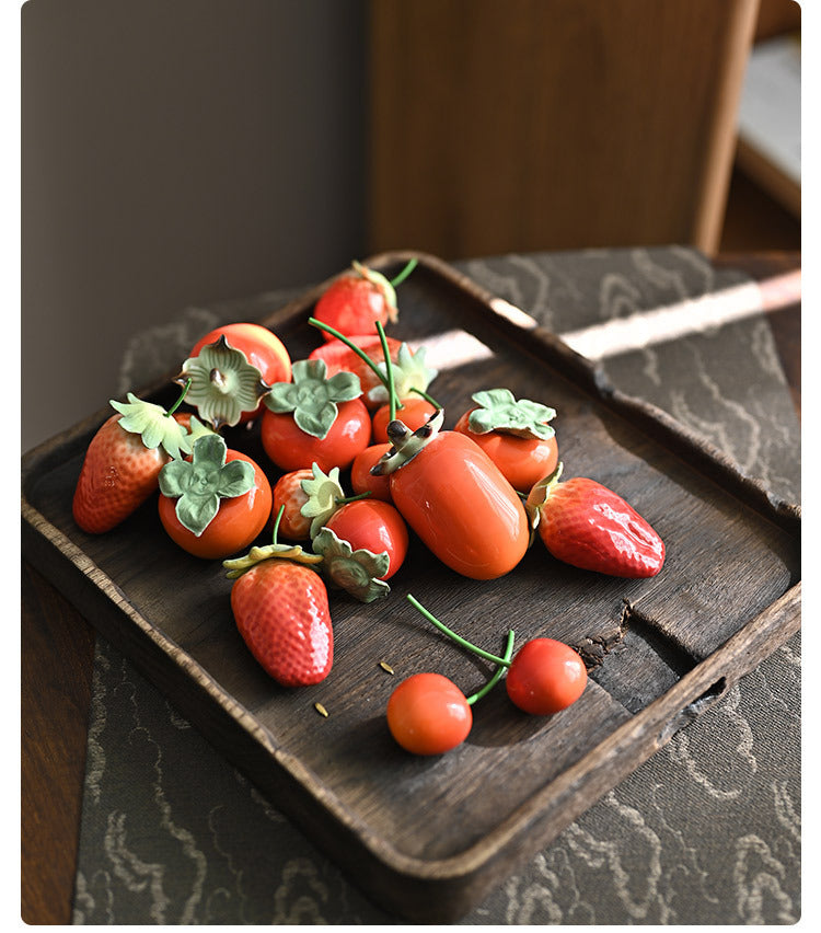 Gohobi Handmade Strawberry Cherry Tomato Fruit Ornament