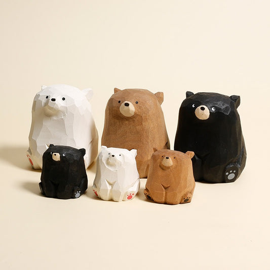 Gohobi Handcrafted Wooden Bear Ornament