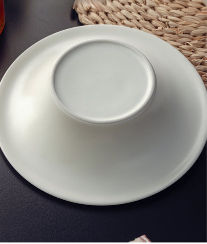 Assiette à soupe occidentale peinte Jinshu mate de 7,5 pouces, assiette à légumes ménagère, hôtel, restaurant, vaisselle en céramique