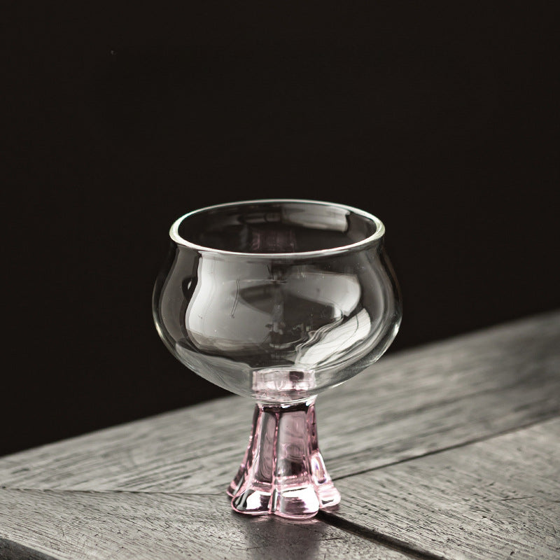 Gohobi High Borosilicate Glass Tall Footed Tea Cup – Transparent Heat-Resistant Master Cup for Gongfu Tea, Chinese Teaware for Home Use