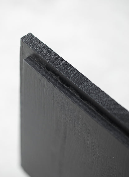 Gohobi Japanese-style Wabi-Sabi Teak Black Brown Square Tray 009