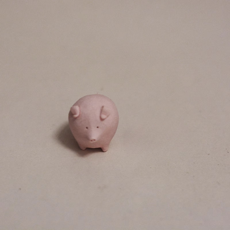 Gohobi x Little Diary Handmade Ceramic Pink Pig