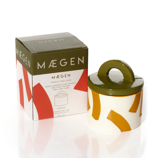Gohobi x MÆGEN Pablo Pots Candle - Pomelo & Sage  [Made in the UK]