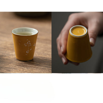 Gohobi Ming Yellow Handcrafted Tea Cup