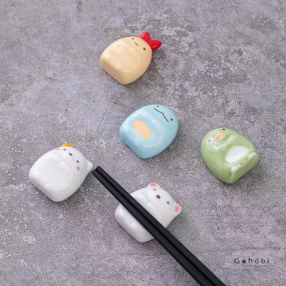 Gohobi Ceramic Cartoon Animal Chopstick Rest