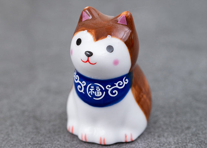 Gohobi Handmade Ceramic Shiba Inu Ornament