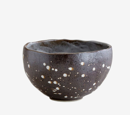 Gohobi Japanese Minoyaki Coarse Pottery Rice Bowl – Wabi Sabi Handmade Soup Bowl | Made in Japan