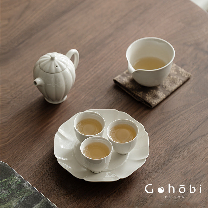 Gohobi Wood Ash Glaze Teacup – Plain Ceramic Small Gongfu Tea Cup