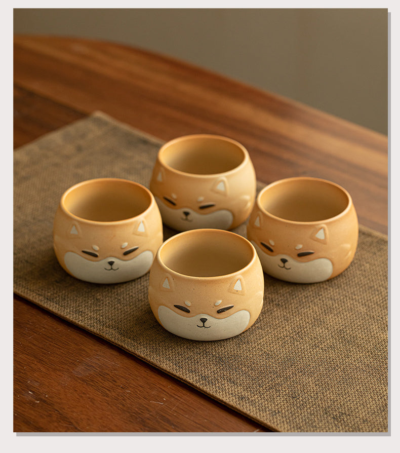 Gohobi Hand-painted Shiba Inu Master Tea Cup Coffee Mug