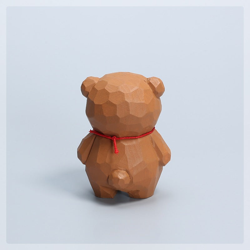 Gohobi Handcrafted Wooden Bear Ornament