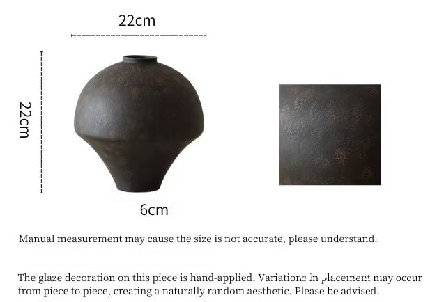 Gohobi Japanese-style Wabi Sabi Handmade Zen Large Vase 015