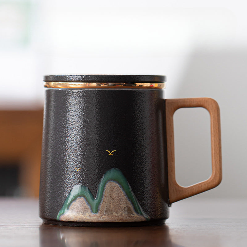 Gohobi Mountain Ceramic Tea Office Mug