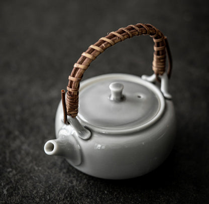 Gohobi Japanese Style Ice Grey and Green Teapot 006