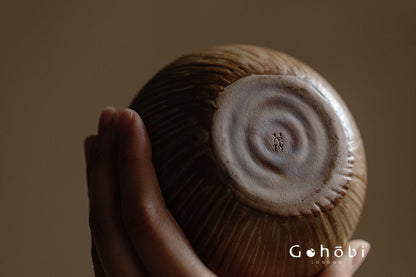 Gohobi Japanese Pottery Rattan-Woven Teapot – Handmade Open Flame Kettle (500ml, 2 Colours)