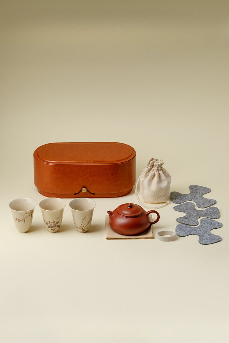 Gohobi Zisha Teapot Travel Tea Set 003