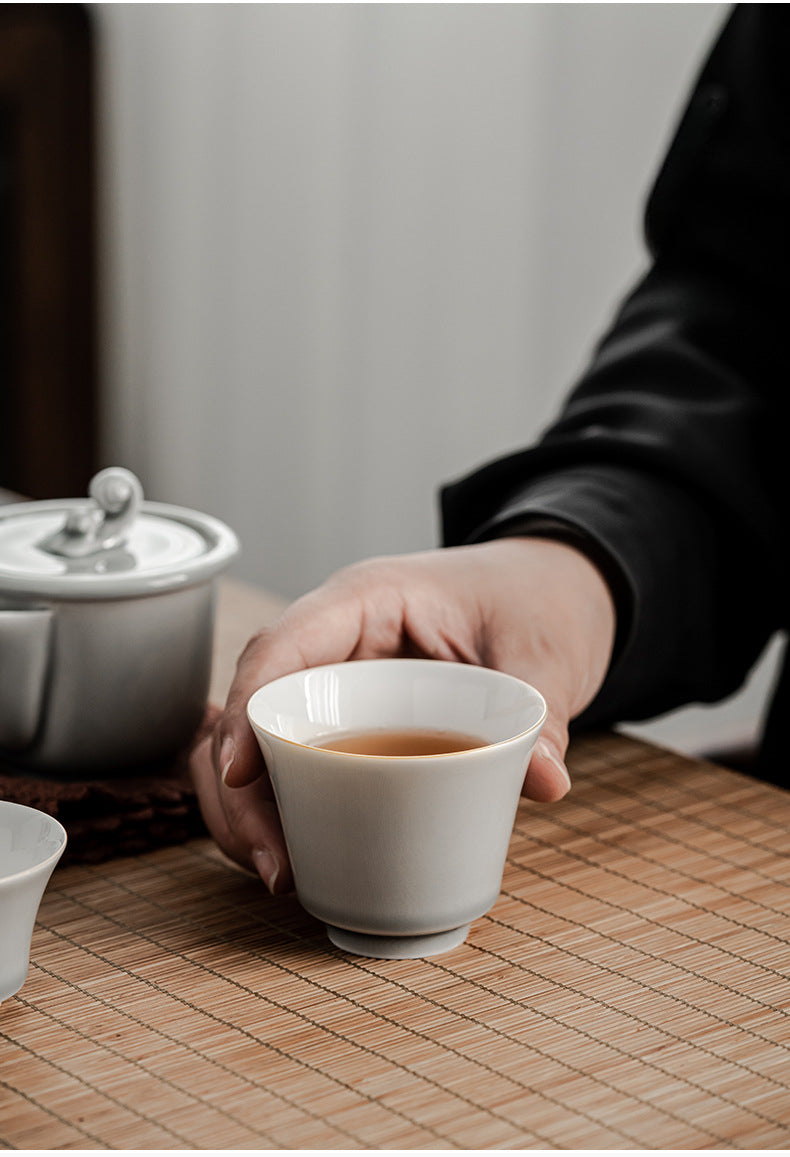 Gohobi Japanese Style Ice Grey Gaiwan Tea Set 003
