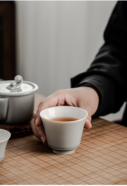 Gohobi Japanese Style Ice Grey Gaiwan Tea Set 003