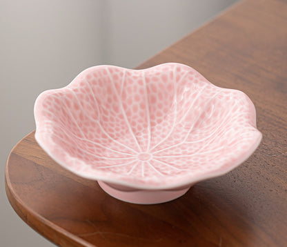 Gohobi Traditional Japanese Glazed Fruit Nuts Small Plate - Hibiscus 004