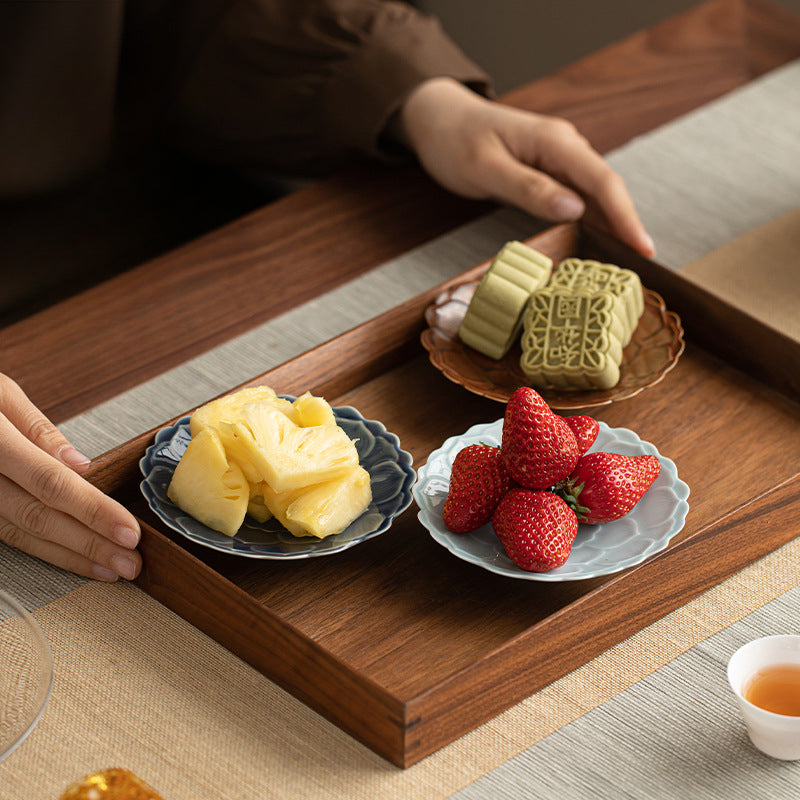 Gohobi, petite assiette de fruits glacés japonais traditionnels - Lotus 011
