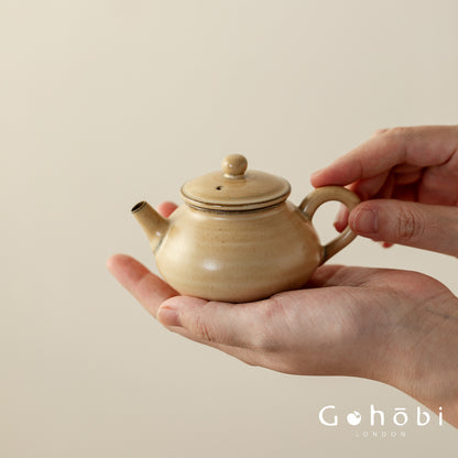 Gohobi Portable Gongfu Tea Set – Luxury Travel Tea Set Teapot & Three-Cup Set with Leather Case