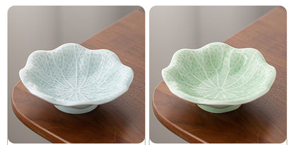 Gohobi Traditional Japanese Glazed Fruit Nuts Small Plate - Hibiscus 004