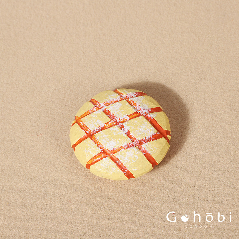 Gohobi Handcrafted Wooden Croissant, Bread or Cookie Ornament – Solid Wood Bakery Decor