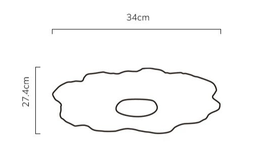 Gohobi French Petal-Shaped Coarse Ceramic Deep Plate
