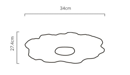 Gohobi French Petal-Shaped Coarse Ceramic Deep Plate