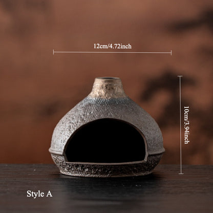 Gohobi Golden Mountain Ceramic Aromatherapy Fireplace Burner