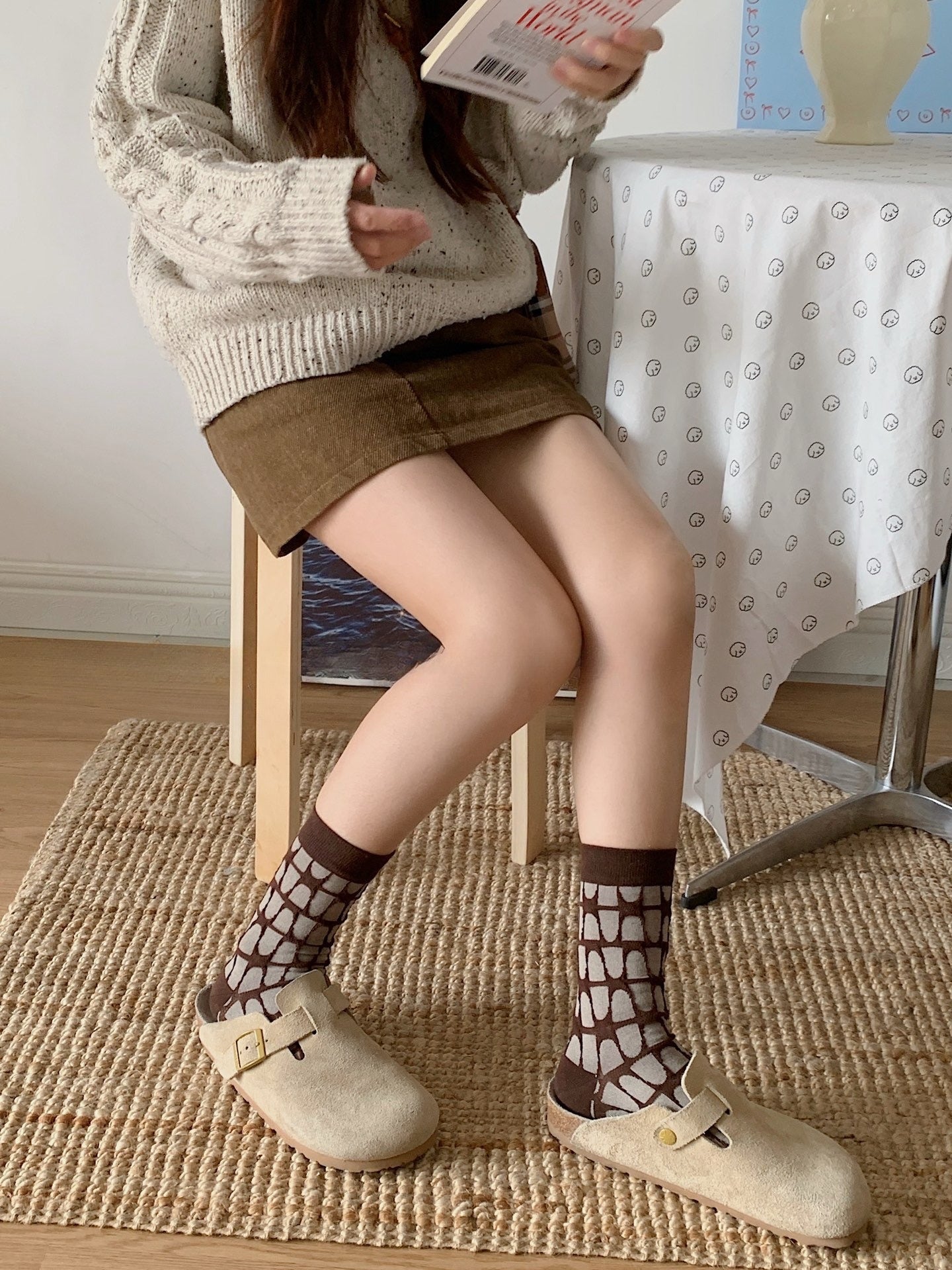 Gohobi Japanese-Inspired Embossed Socks