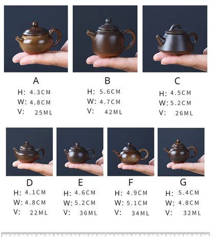 Gohobi Handmade Ceramic YiXing Clay Mini Teapot Ornament Tea pet