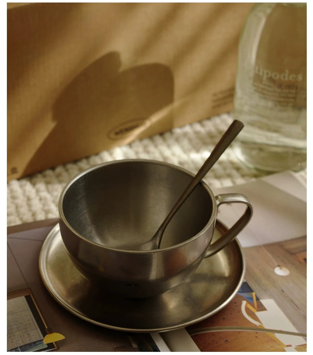 Gohobi Matte Double-Wall Stainless Steel Coffee Cup Set