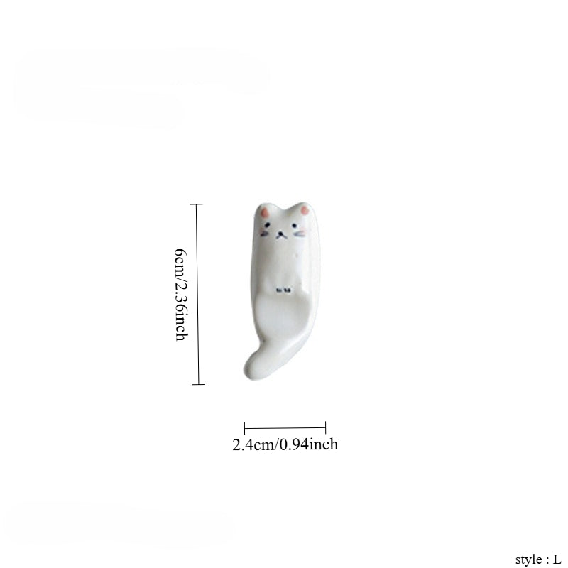 Gohobi Ceramic Cat & Dog Chopstick Rest