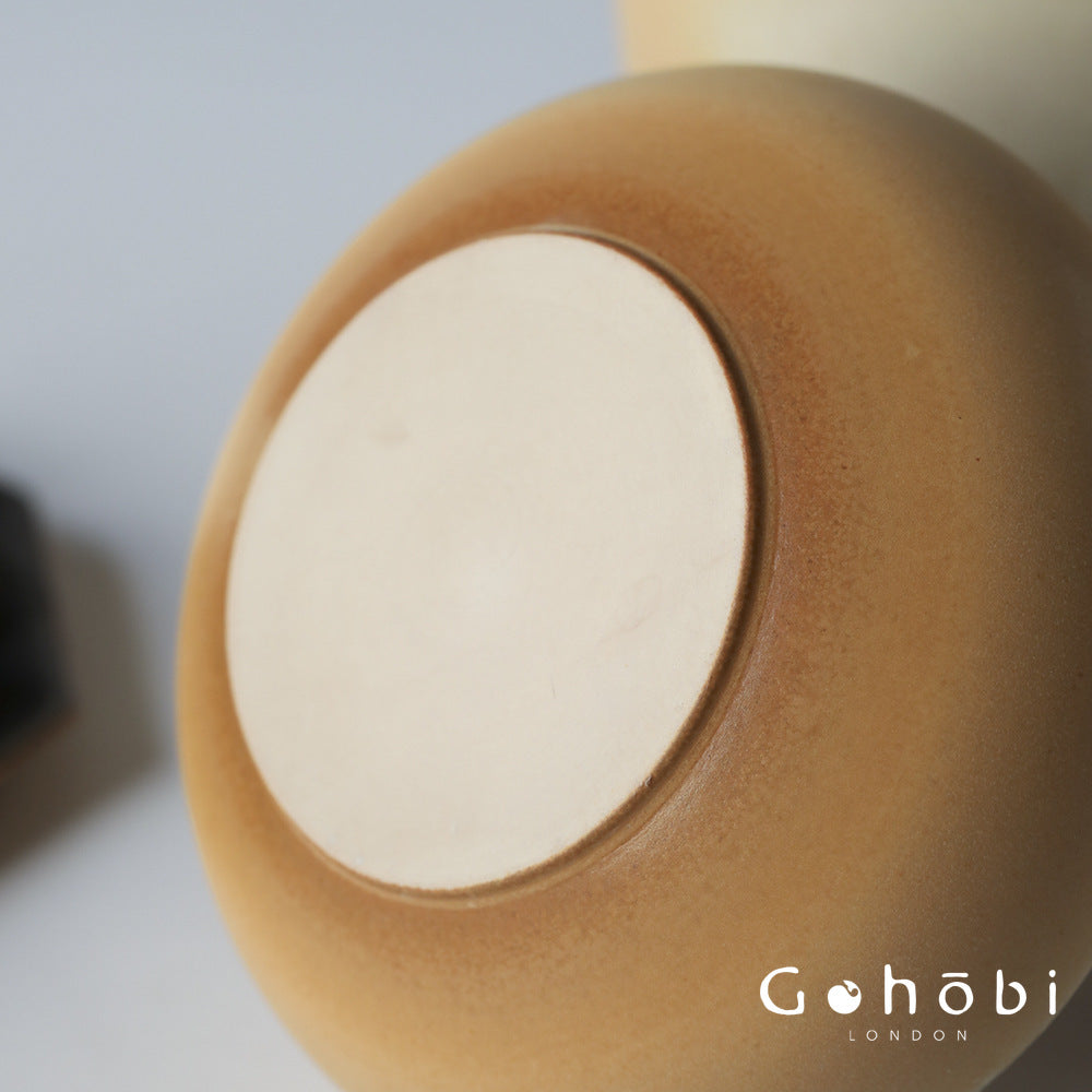 Gohobi Firewood-Style Mini Stove Teapot – Hand-Painted Landscape Charcoal Tea Pot