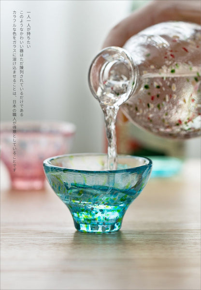Gohobi Toyo Sasaki Handmade Japanese Glass Tea Cup – Small Sake Cup Chunge Style | Made in Japan