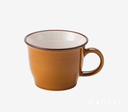 Gohobi Japanese Minoya Retro Ceramic Mug Coffee Cup [Made in Japan]