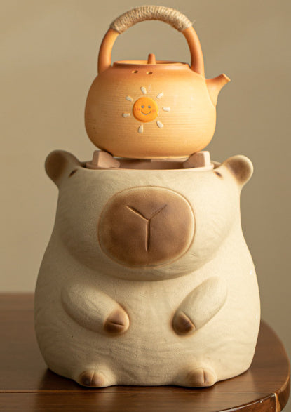 Gohobi Traditional Teapot and Stove Set 002 Capybara