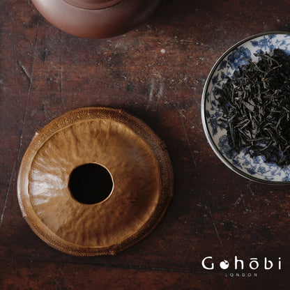 Gohobi Lacquer Handmade Bamboo Tea Funnel – Natural Large Bamboo Tea Utensil for Gongfu Tea