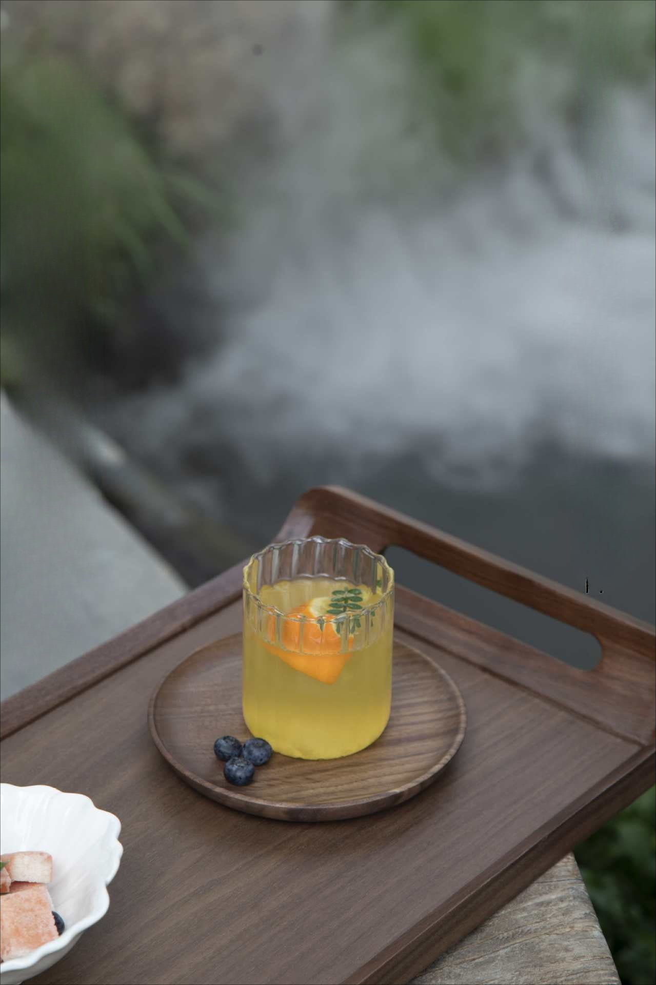 Gohobi Black Walnut Solid Wood Tea Tray
