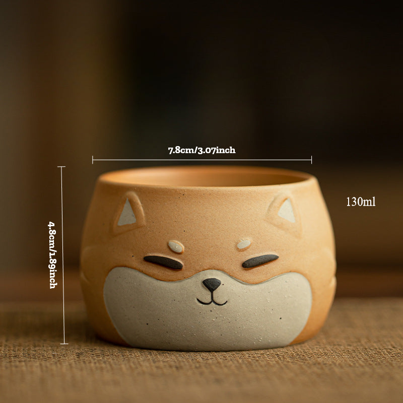 Gohobi Hand-painted Shiba Inu Master Tea Cup Coffee Mug