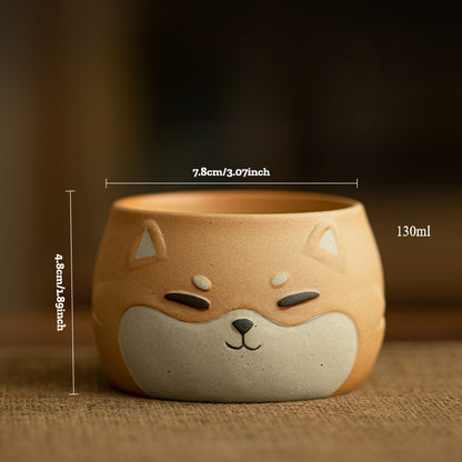 Gohobi Hand-painted Shiba Inu Master Tea Cup Coffee Mug