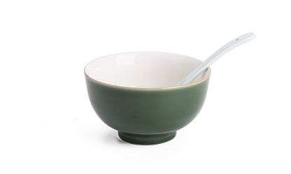 Gohobi Japanese Style Ice Grey and Green Bowl