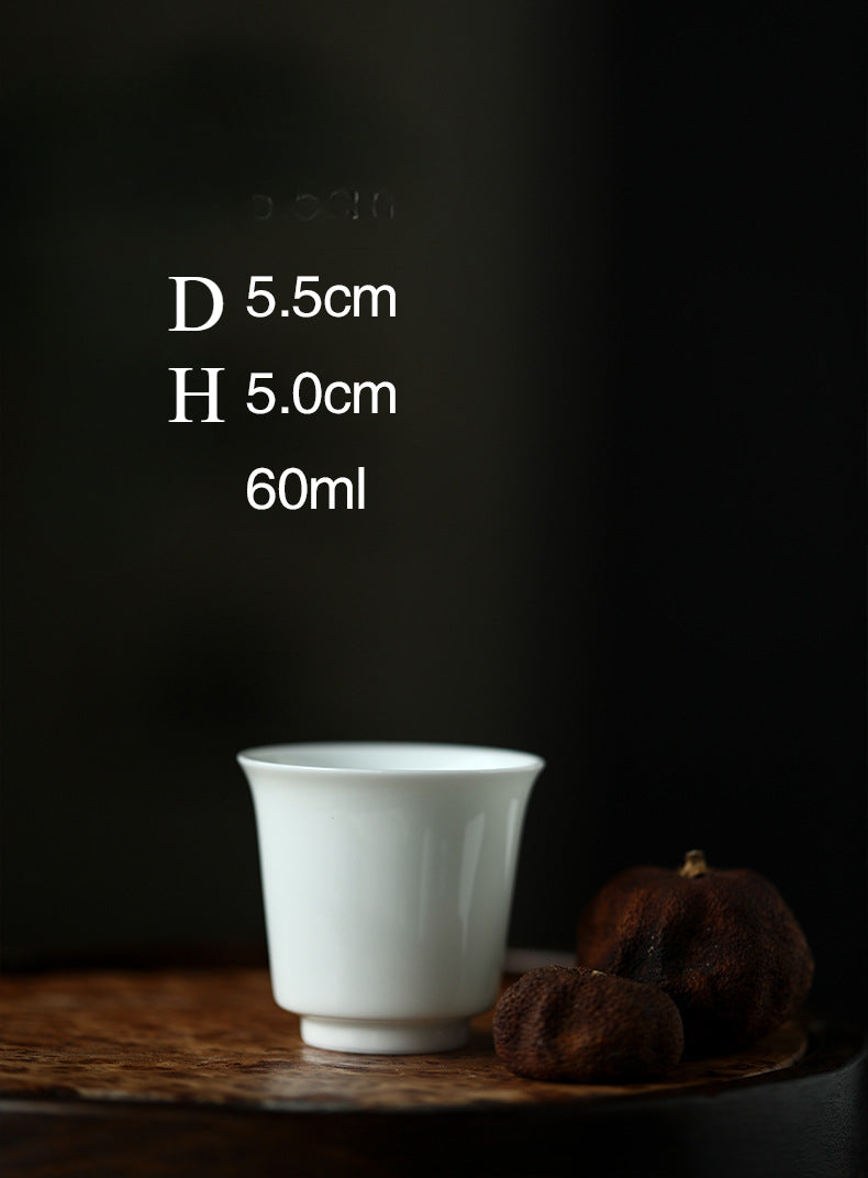 Gohobi Jingdezhen Sweet White Porcelain Teapot Set