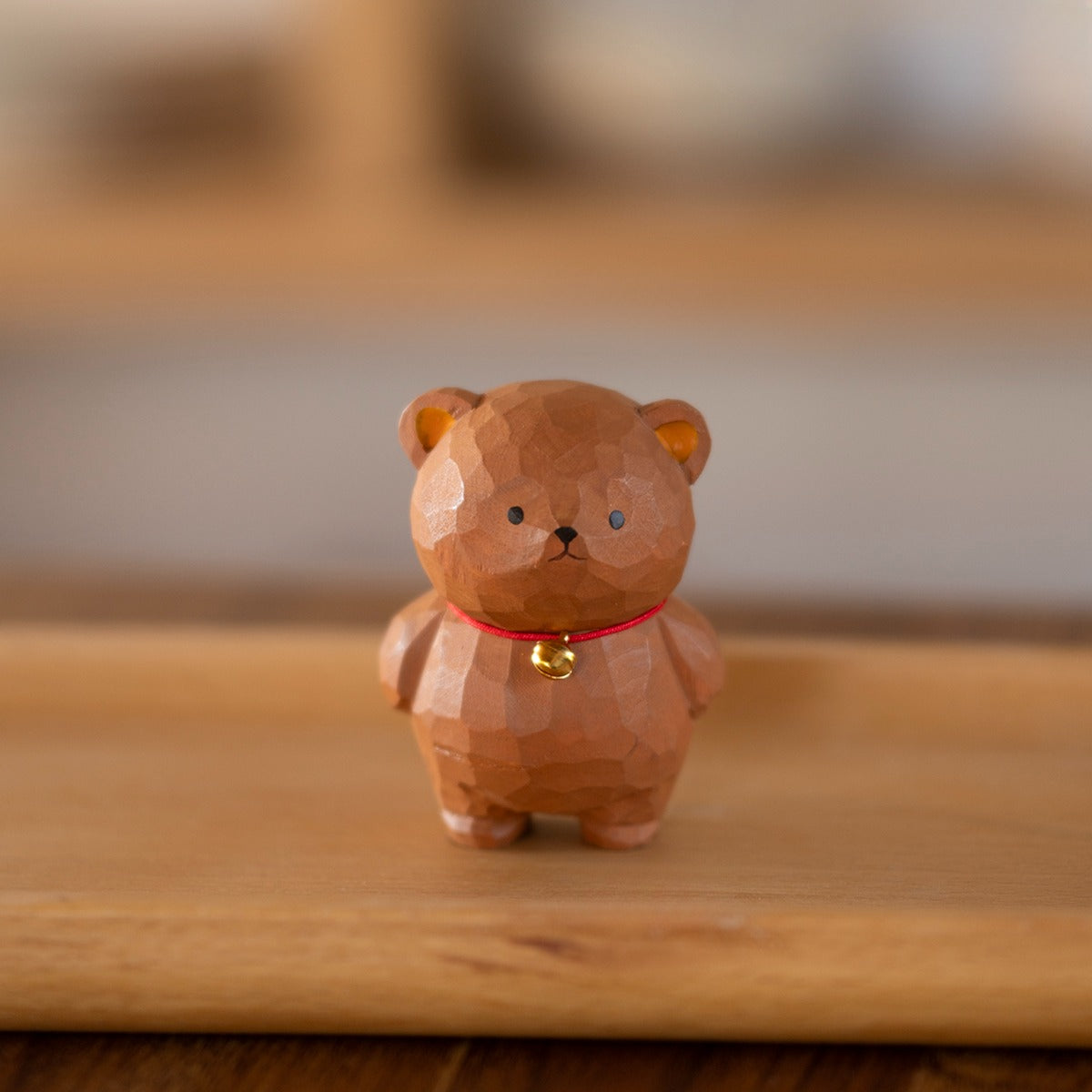Gohobi Handcrafted Wooden Bear Ornament