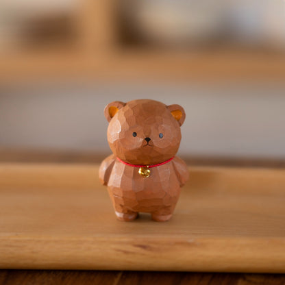 Gohobi Handcrafted Wooden Bear Ornament